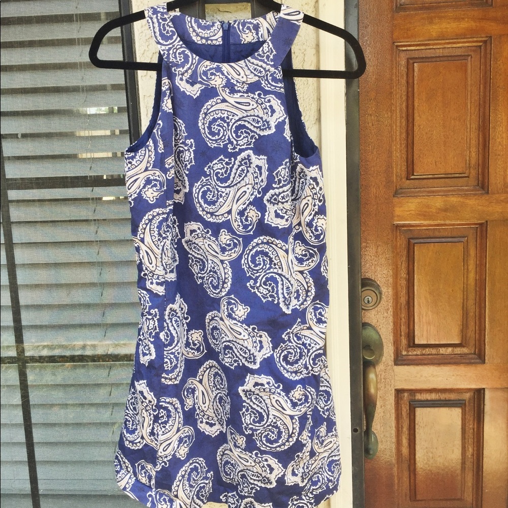 Patterned high neck sun dress